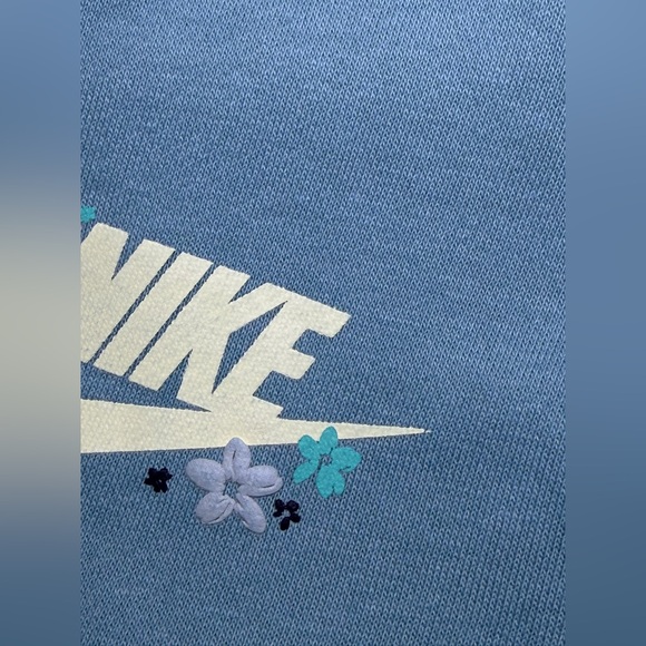 Nike Girls Outfit Set XS 4 Sweatshirt Top & Floral Flare Leggings Pants Logo - Picture 5 of 14